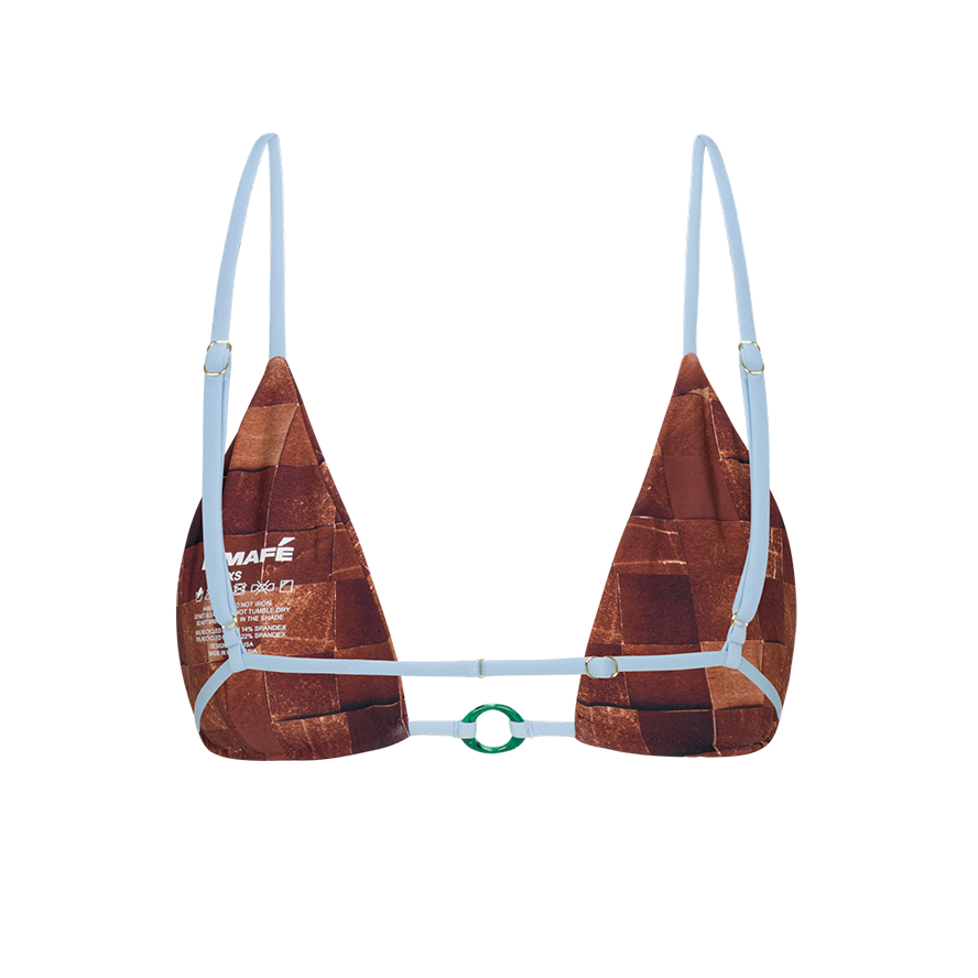 Elsa Top - Brown Print