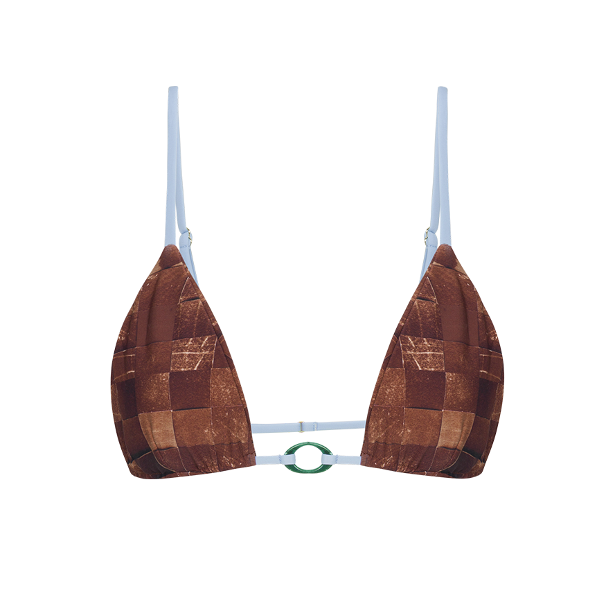 Elsa Top - Brown Print